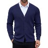 COOFANDY Men's Cardigan Sweaters with Button Lightweight Casual V Neck Long Sleeve Pockets Knitted Sweater - 4 of 4