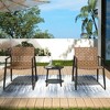 Mlmh & Kngwa 25.3"W Modern Outdoor Chat Set Of 3 - 2 of 4