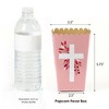 Big Dot of Happiness Pink Elegant Cross - Girl Religious Party Favor Popcorn Treat Boxes - Set of 12 - 2 of 4