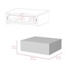 NicBex 15.7 inch Wide Floating Nightstand with 1 Drawer,Wall-Mounted Side Table with Solid Wood Frame,Bedside Table for Bedroom,Living Room - 3 of 4