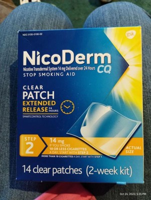 Nicoderm Cq Stop Smoking Aid Clear Patches Step 2 - 14ct : Target