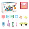 PICASSO-TILES Magnetic Tiles For Kids with Tote Bag, 101PCS Construction STEM Building Blocks Educational Toy - 3 of 4