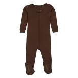 Leveret Toddler Footed Cotton Solid Neutral Color Pajamas