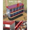 Chicken Nesting Box for Laying Eggs, Roll Away Chicken Laying Boxes, Roll Out Nesting Boxes for Hens, 10 Compartments - 2 of 4
