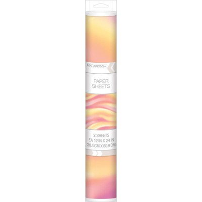 K&Company 2ct 12'' x 24'' Paper Sheets
