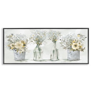 Stupell Industries Songbirds with Floral Bouquets Framed Giclee Art - 1 of 4