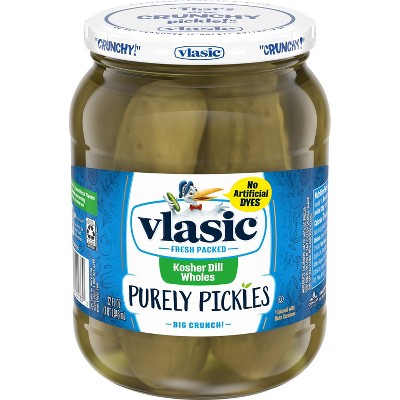 Vlasic Purely Pickles Kosher Dill Large Wholes - 32 fl oz