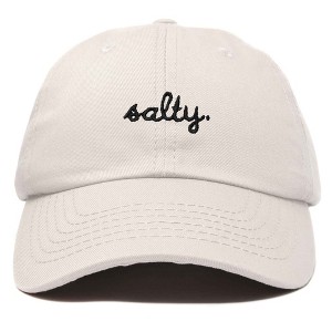 Dalix Salty Embroidered Cotton Beach Baseball Cap Adjustable Dad Hat Womens - 1 of 4