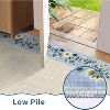 Area Rugs for Living Room Bedroom Modern Floral Bordered Rug Non-Slip Low Pile Accent Carpet Soft Foldable Rug Home Decor - 3 of 4