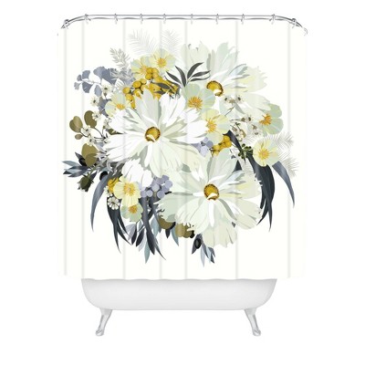 Iveta Abolina Cecelia Shower Curtain White - Deny Designs