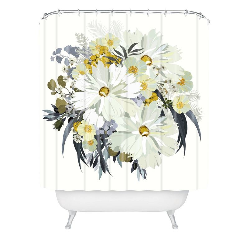 Iveta Abolina Cecelia Shower Curtain White - Deny Designs, 1 of 7