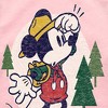 Girls' - Disney - Mickey & Friends Shirt Tail Raglan Graphic T-shirt - 2 of 3