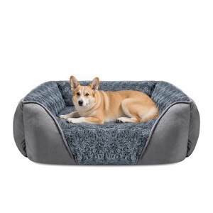JOEJOY Dog Bed, Rectangle Washable Dog Bed, Orthopedic Dog Bed, Soft Calming Sleeping Puppy Bed Durable Pet Cuddler - 1 of 4