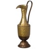 Uniquewise Decorative Antique Style 1 Handle Metal Jug Floor Vase for Entryway, Living Room, or Dining Room Elegant Home Decor Accent - 3 of 4