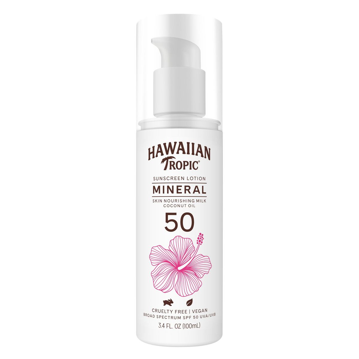 Hawaiian Tropic Mineral Sun Milk Body Lotion - SPF 50 - 3.4 fl oz