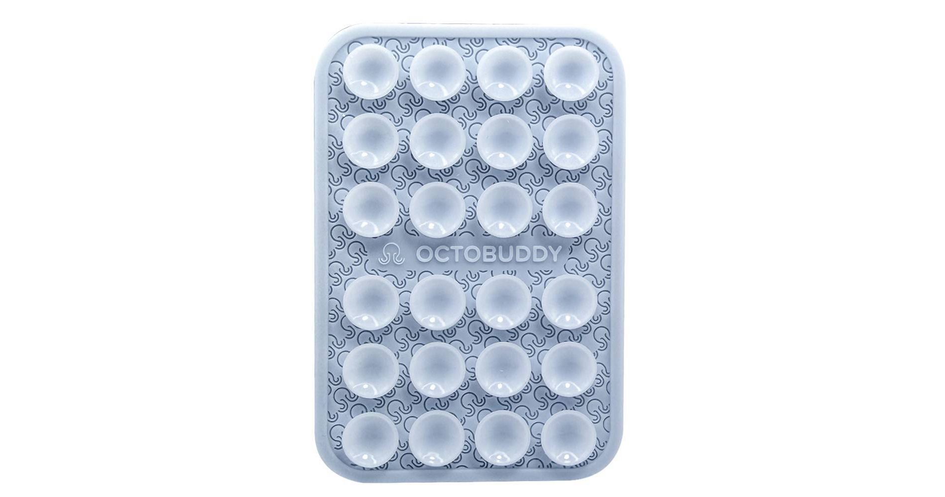 Octobuddy Silicone Suction Cup Phone Case Mount Textured - Baby Blue