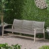 Gulches Wood & Wicker 3-Seater Sofa Chair,  Classic Charm Handwoven Wicker Patio Chair for Acacia Frame - 4 of 4