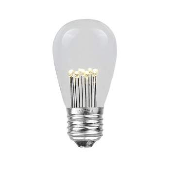 Novelty Lights S14 Hanging LED String Light Replacement Bulbs E26 Medium Base 1 Watt 25 Pack