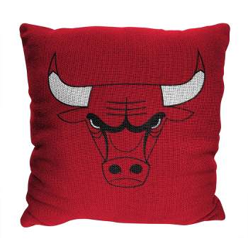 14"x14" NBA Chicago Bulls Invert Double Sided Jacquard Decorative Pillow - 2pk