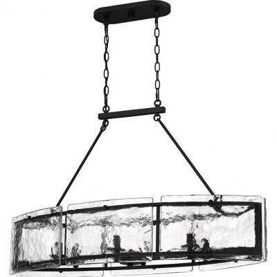 Quoizel Lighting Fortress 6 - Light Pendant in  Earth Black