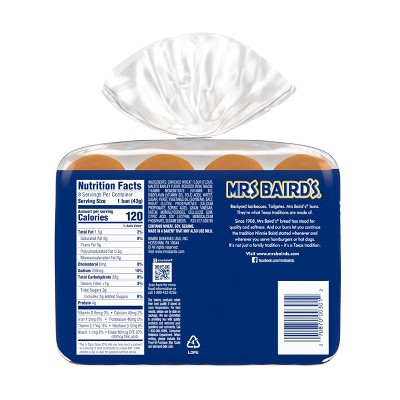 Mrs. Baird's Hot Dog Buns - 12oz/8ct