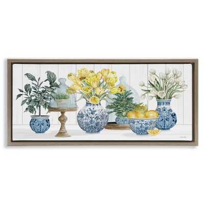 Stupell Industries Yellow Tulips & Lemon Fruits, 25" x 11"