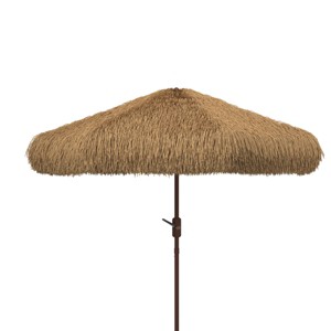 Nemery 11Ft Tiki Umbrella - PAT8112 - Brown - Safavieh - 1 of 3