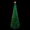 Northlight 6' Green Color Changing Multiple Function Pop Up Artificial Outdoor Christmas Tree - 2 of 4