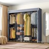VIPEK V40C Pro Coverd Clothes Rack Bedroom Wardrobe Closet, Freestanding Heavy Duty Black Clothing Rack with Oxford Fabric Cover - 2 of 4