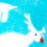 lt blue white rudolph