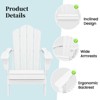 Hyleory HDPE Outdoor Folding Chair with Cloud-Shaped Backrest, Portable Patio Seating - 3 of 4