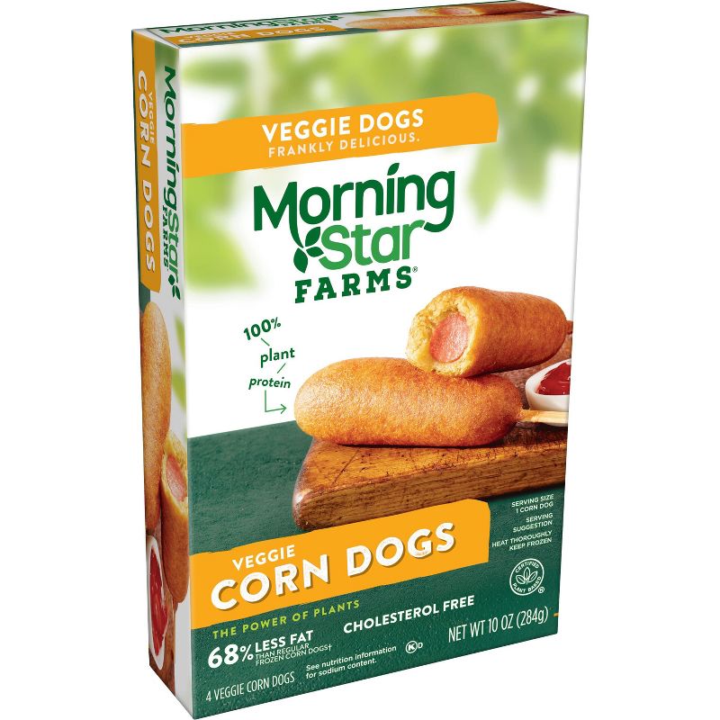 Morningstar Farms Vegan Frozen Veggie Classics Corn Dogs - 10oz/4ct, 1 of 9