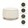 Namesake Tuffet Storage Ottoman with Wooden Ball Feet and Lift Top - 4 of 4