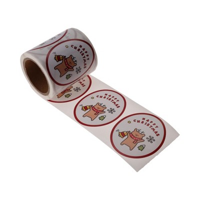 Unique Bargains Christmas Stickers for Ceramic Glass Metal Paper Plastic Peel Red White Green 1Pcs