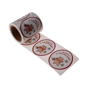 Unique Bargains Christmas Stickers for Ceramic Glass Metal Paper Plastic Peel Red White Green 1Pcs - 1 of 4