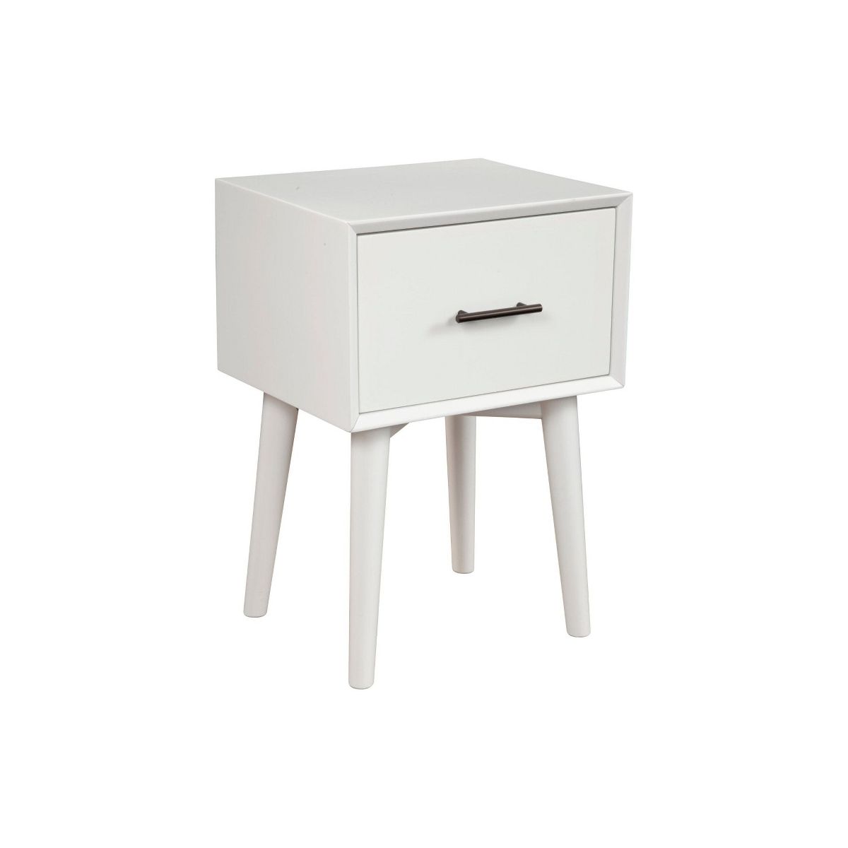 Flynn Mid-Century End Table in White | Alpine Furniture - thumbnail 4
