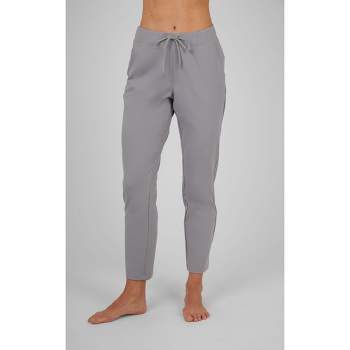 Yogalicious - Women's Fleece Lined Hi Rise Flare Yoga Pant with Front  Splits - Heather Grey - Large