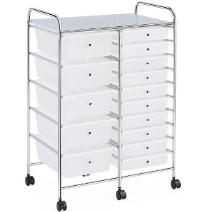 Yaheetech Drawers Rolling Storage Cart Mobile Storage Bin Trolley - 1 of 4