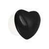 Unique Bargains Heart Solid Color Adhesive Phone Grip Black 1 Pc - 2 of 4