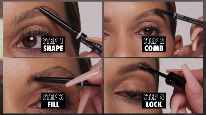 NYX Professional Makeup Vegan Micro Eyebrow Pencil - 0.003oz, 2 of 12, play video