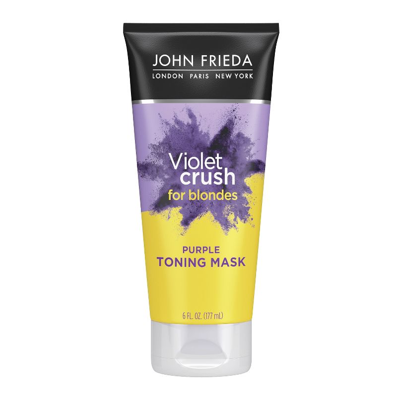 John Frieda Violet Crush for Blondes Toning Mask, Deep Conditioning Treatment and Hair Mask Purple - 6 fl oz, 1 of 13