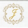 Linum Home Textiles 100% Turkish Cotton MONICA Gold Thread 2PC Embellished Hand Towel Set - 3 of 3