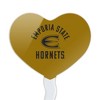 Emporia State University Hornets Heart Love Cupcake Picks Toppers Decoration Set of 6 - 2 of 4