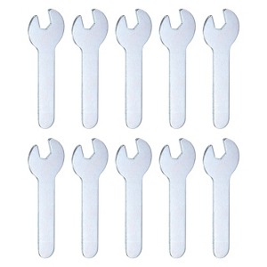 Unique Bargains Galvanized Iron Automotive Repair Furniture Assembly Metric Small Open-End Wrenches 10 Pcs - 1 of 4