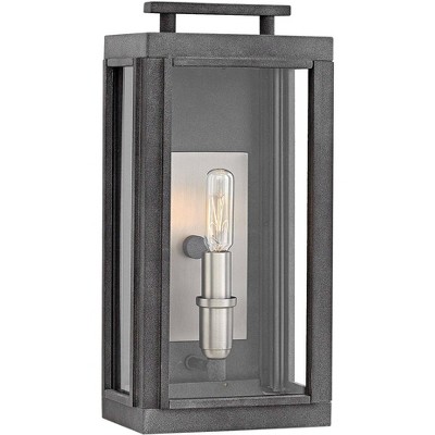 Hinkley Sutcliffe 14" High Aged Zinc Outdoor Wall Light
