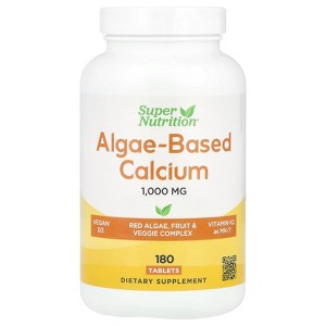 Super Nutrition Algae-Based Calcium, 180 Tablets - 1 of 3