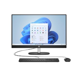 Refurbished: HP 27-cr 27" FHD All-In-One Desktop PC AMD Ryzen 3 7320U 8GB 256GB Win11H - Manufacturer Refurbished - 1 of 4