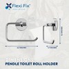 LunaLulinlk Toilet Paper Holder, Easy-to-Fit Flexi Fix Bracket, No Drilling Required - 3 of 4