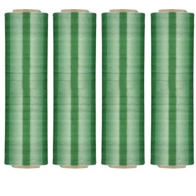 PSBM 4 Rolls, Tinted Green, 18 in. x 1500 Ft. 80 Gauge, Cast Hand Pallet Stretch Wrap