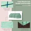 NicBex 9' x 3' x 3' Galvanized Raised Garden Bed with Mini PVC Greenhouse Cover Garden Sheds with Roll-Up Windows for Flowers, Fruits, Green - 4 of 4